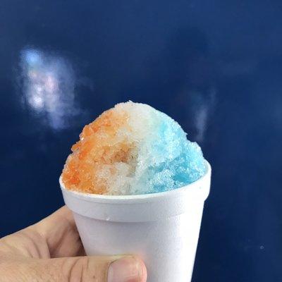 Try our new OKC Thunder shaved ice!