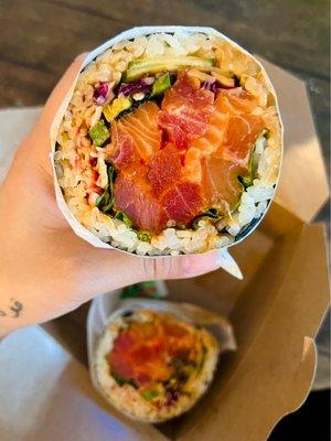 1. Volcanic Eruption Sushi Burrito (Mega size)