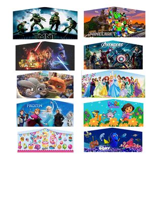 Available themes for that special touch, and watch the kids eyes light up with excitement & joy. No extra charge for these theme banners.