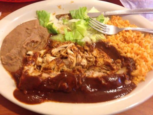 Having the pollo and mole delicious have been  coming ever since I Yelped it a month ago for breakfast and lunch