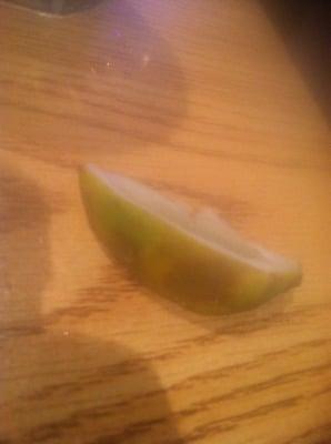 Rotten lime placed in my wife's margarita on Sunday December 1, 2013