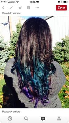 Peacock Ombre