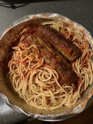 Spaghetti with Italian Sausage