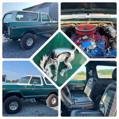 On this 1979 Ford Bronco we put a 400 modified motor in it along w/fuel injection and much more. Also, it has all new interior.