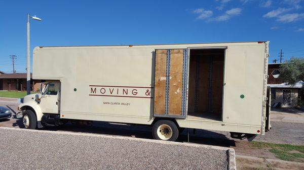 Our newer larger moving van