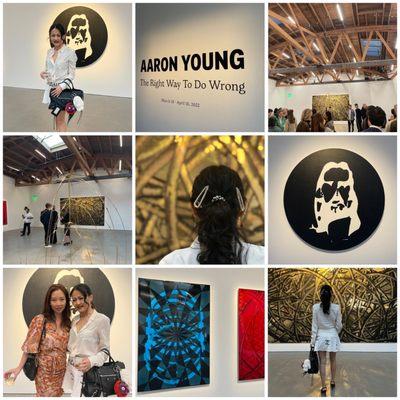 Aaron Young exhibit on opening night