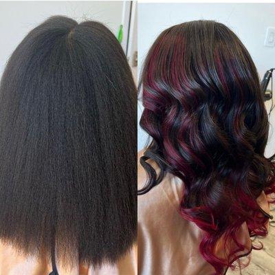 Traditional sew-in