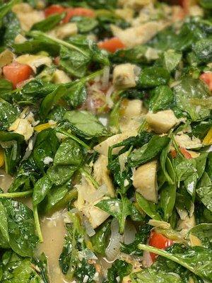 Spinach and artichoke