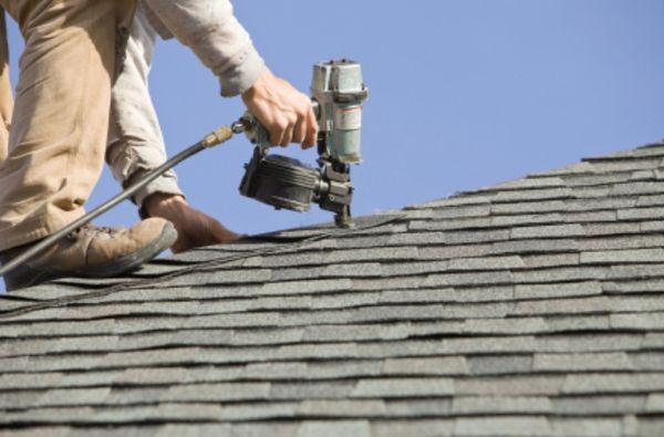 New shingle roof installation