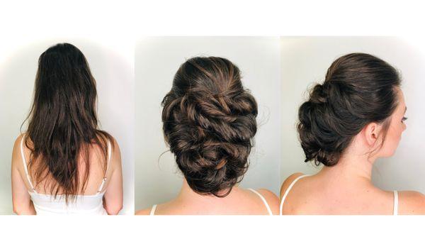 Before & After Updo