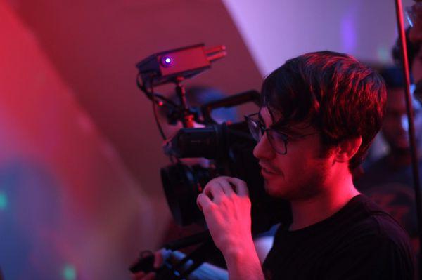 Patrick - in his element, with the URSA Mini 4.6K Cinema Camera and Zeiss CP.2 Cinema Prime Lens.