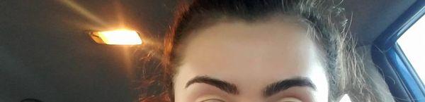 Started out with super thick brows, left with two completely different brows....