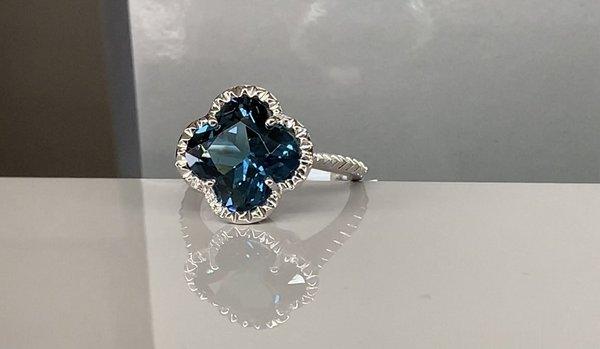 London Blue Topaz Ring by Yael Designs.