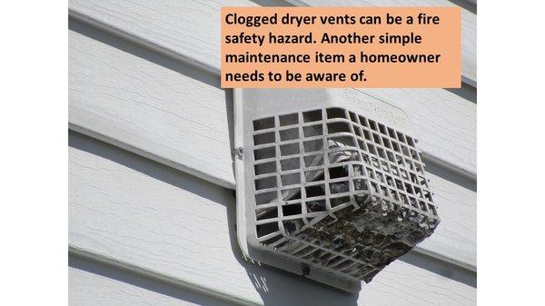 Clogged dryer vent