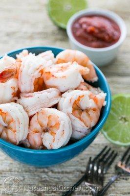 Boiled Shrimp, Perfectly cooked