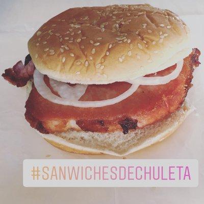 Sandwiches de chuleta