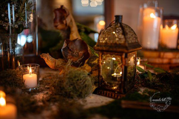 Themed Weddings what fun.
 Hobbiton table just to give that vibe.