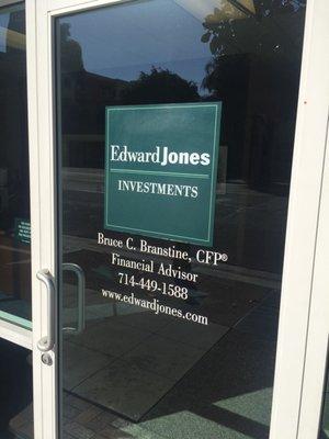 Front Entrance to Bruce Branstine's Office, Corner of Lemon St. n Commonwealth Ave. near Fullerton College. (Pinnacle Residences Complex)