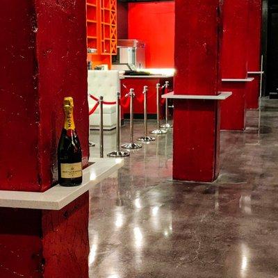 Check out Ruby Red Nightclub! We did all of the bar tops and wrap arounds in a beautiful Sparkling White Granite