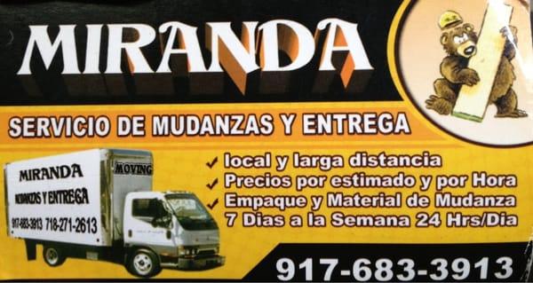 Miranda Moving & Delivery Service