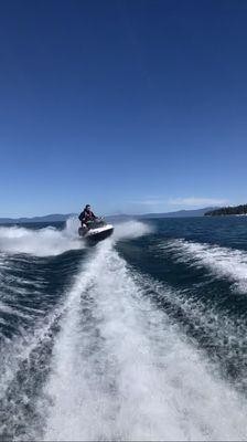 We also were offered the Jets Skis while we were on the boat at the same time! This was perfect for our group of family we had!