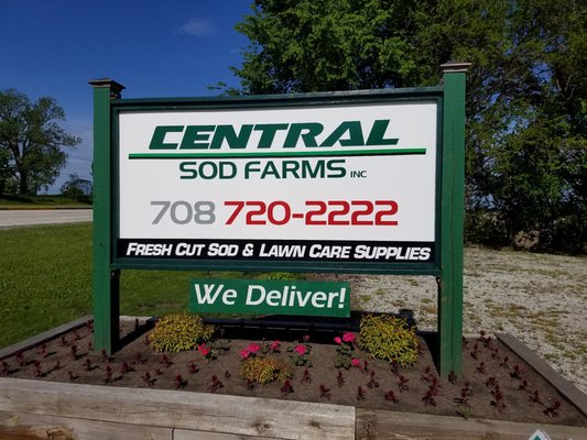 Central Sod signage