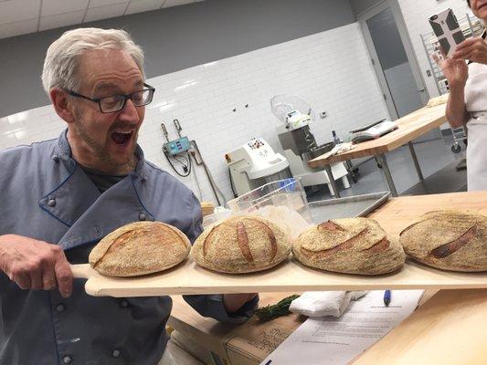 Michael Kalanty.  His excitement for bread making is infectious!