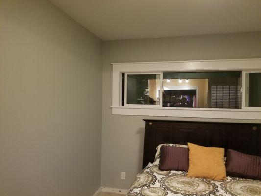 Window install, trim and paint job.