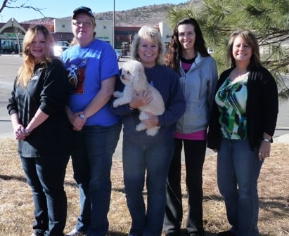 Our professional petistters!  April, Kris, Debbie, Sue & Dawn