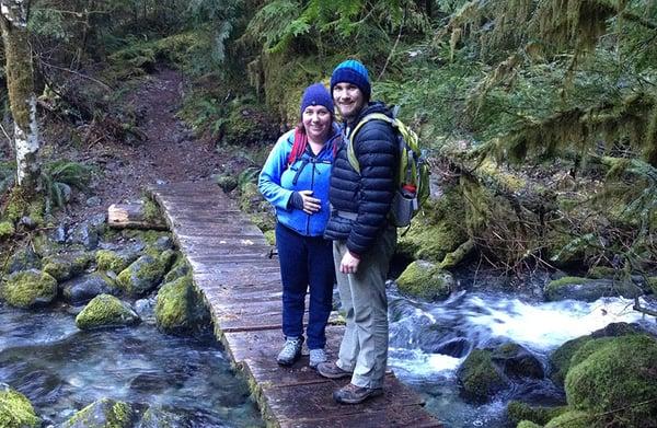 My wife Ramona and my son Sam out for a hike.