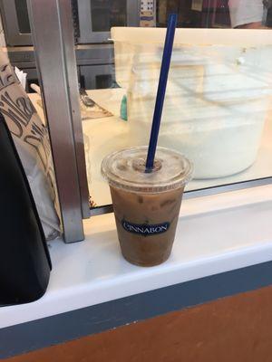 Free cinnamon iced coffee for my birthday!