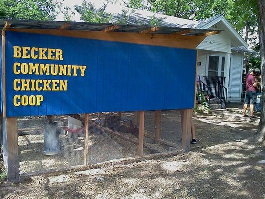 Becker Community Chicken Coop, from the 2012 Funky Chicken Coop Tour