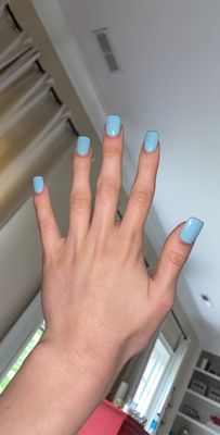 Here's a picture of my nails from before I cut them short.