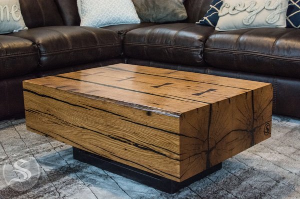 Barn beam coffee table.