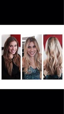 My before and after photos when Julie made me blonde! She is so wonderful!