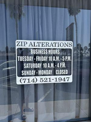 Zip Tailoring & Alterations