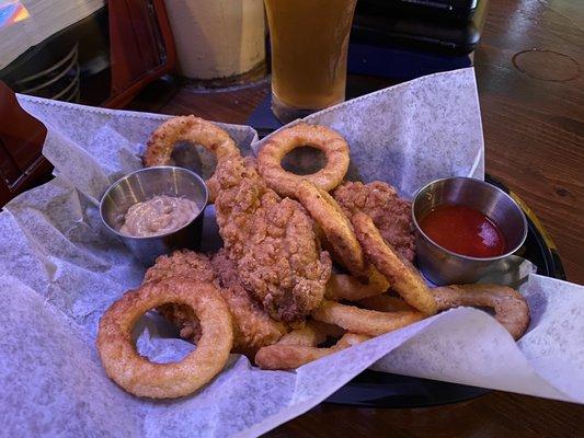 Chicken Tenders & Onion Rings...