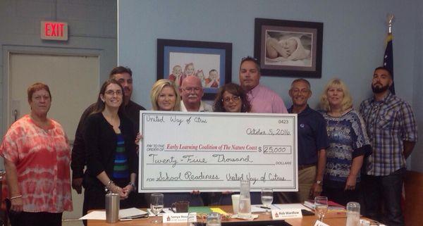 Thank you United Way for your continued support of early learning.