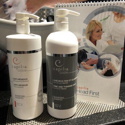 We carry the full line of Capilia Products