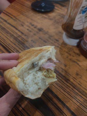 Eat your buns slow - bought this ham and egg bun with a bolt/nail in it today 6/12/22