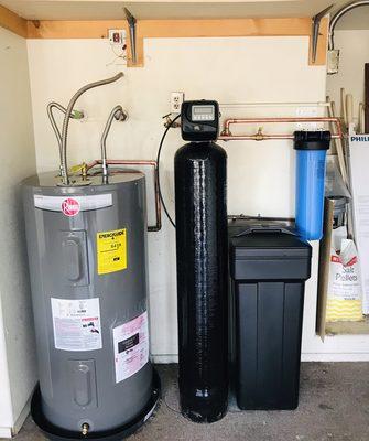 New Rheem and water softener replacement.