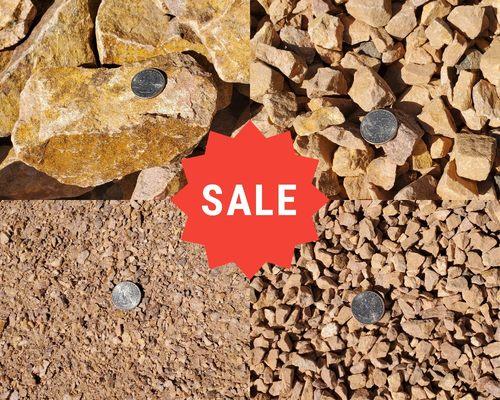 All gold gravel products will be on sale until February 1st