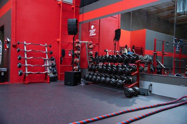 Dumbbell Rack - Las Vegas Training Gym - MMA Classes.