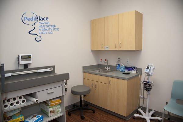 Our new Dallas clinic's exam rooms.