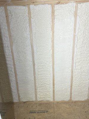 Spray foam insulation