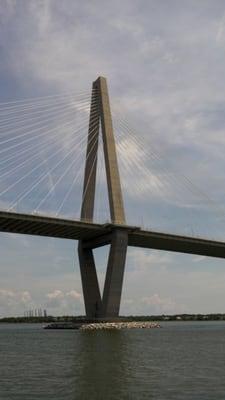 The Ravenel bridge in Charleston, SC is not just for cars.  Walk or ride your bike and enjoy the views.