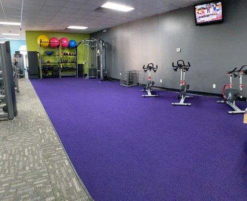 Multi-Functional - This is a great place to warm up, stretch out, or catch a one-on-one or small group training session.