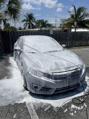 Honda Civic Foam Bath