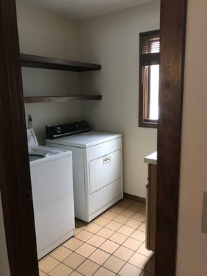 Laundry room before