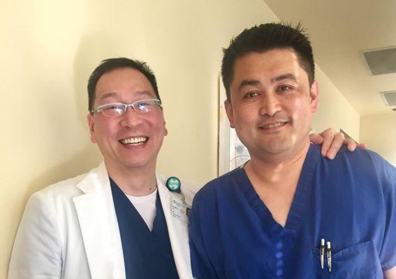 Dr. So with one his colleagues, Dr. Danny Lin